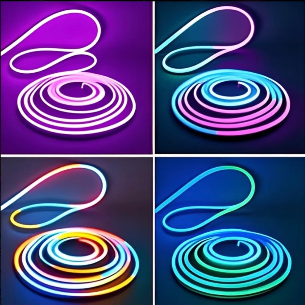 RGB-IC Neon LED Rope Light – App & Remote Control | Music Sync | Gaming Room Lights