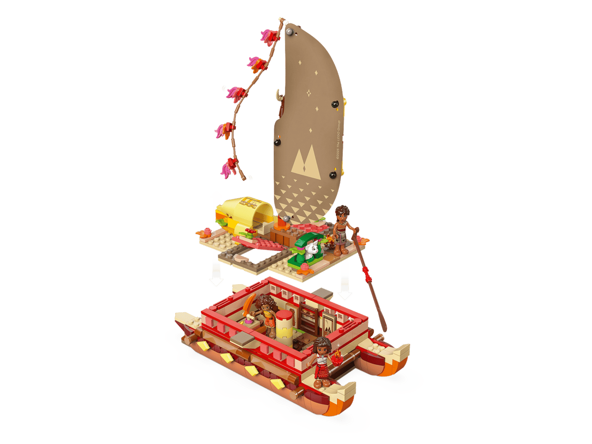 LEGO Disney Moana's Adventure Canoe – Set 43270 | 529 Pieces | Perfect Birthday Gift