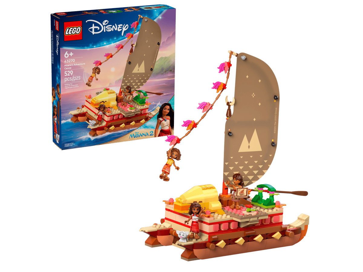 LEGO Disney Moana's Adventure Canoe – Set 43270 | 529 Pieces | Perfect Birthday Gift