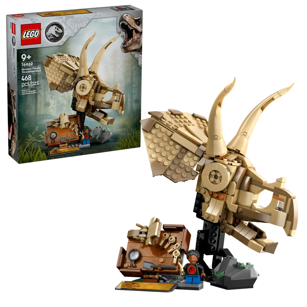 LEGO Jurassic World Dinosaur Fossils: Triceratops Skull – Set 76969 | 468 Pieces