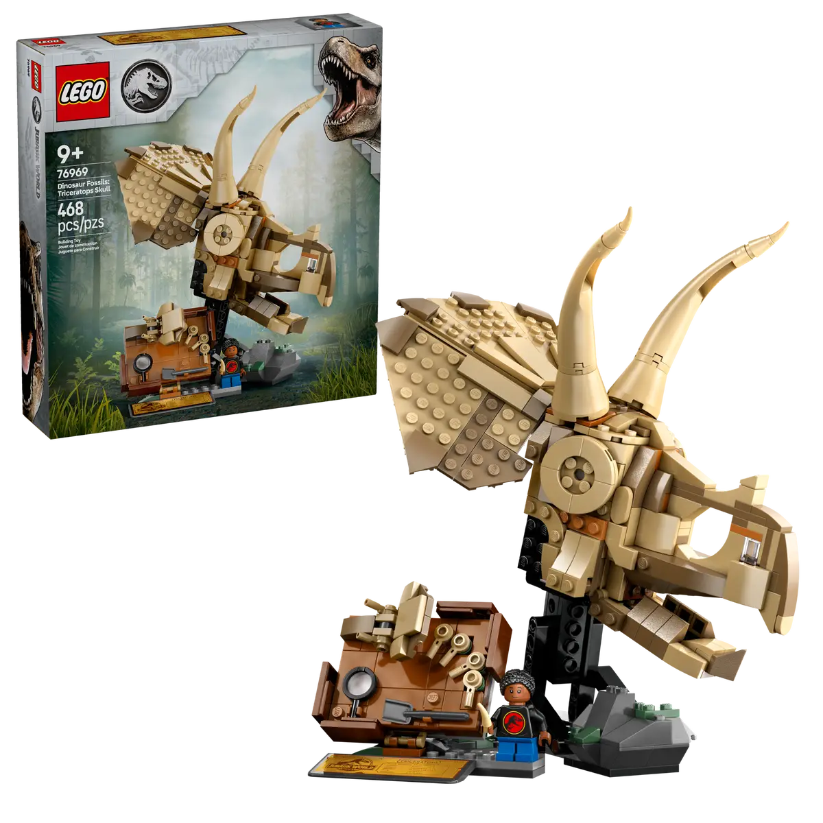 LEGO Jurassic World Dinosaur Fossils: Triceratops Skull – Set 76969 | 468 Pieces
